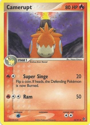 'Pokemon - 'Camerupt 024  EX Battle Stadium - Uncommon