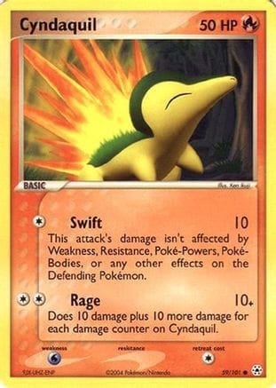 'Pokemon - 'Cyndaquil 059  EX Battle Stadium - Common