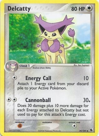 'Pokemon - 'Delcatty 029  EX Battle Stadium - Uncommon