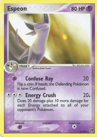 'Pokemon - 'Espeon 016  EX Battle Stadium - Rare