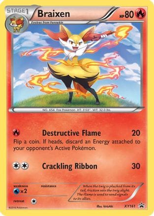 'Pokemon - 'Braixen XY161  - Holofoil XY Promos - Promo