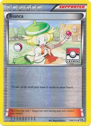 'Pokemon - 'Bianca 109/113  - Reverse Holofoil League & Championship Cards - Promo