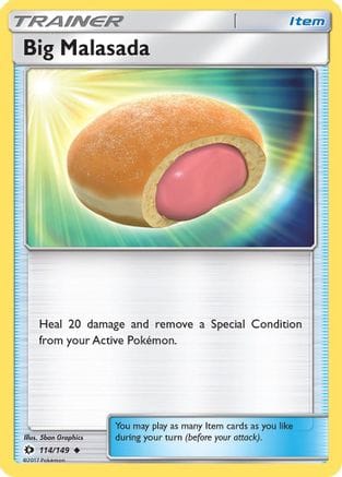 'Pokemon - 'Big Malasada 114/149  SM Base Set - Uncommon