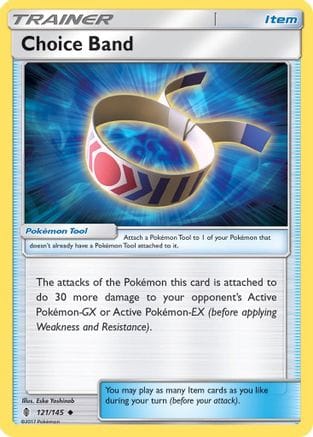 'Pokemon - 'Choice Band 121/145  SM  Guardians Rising - Uncommon