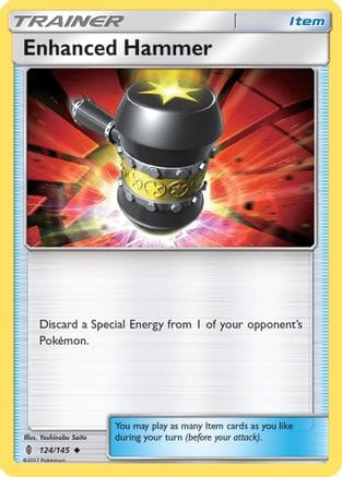 'Pokemon - 'Enhanced Hammer 124/145  SM  Guardians Rising - Uncommon