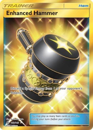 'Pokemon - 'Enhanced Hammer (Secret) 162/145  - Holofoil SM  Guardians Rising - Secret Rare