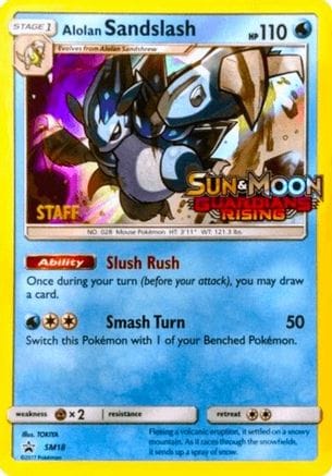 'Pokemon - 'Alolan Sandslash SM18  - Holofoil SM Promos - Promo
