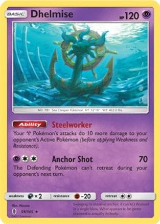 'Pokemon - 'Dhelmise 059/145  Deck Exclusives - Rare