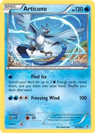 'Pokemon - 'Articuno 016/108  - Holofoil Deck Exclusives - Holo Rare