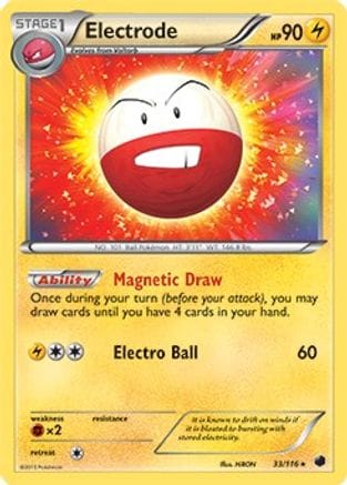 'Pokemon - 'Electrode 033/116  Deck Exclusives - Rare