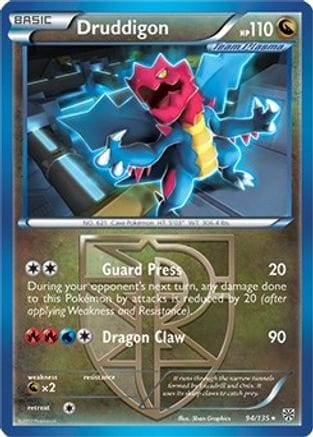 'Pokemon - 'Druddigon 094/135  - Holofoil Deck Exclusives - Holo Rare