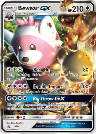 'Pokemon - 'Bewear GX SM34  - Holofoil SM Promos - Promo
