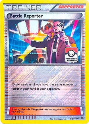 'Pokemon - 'Battle Reporter 088/111  - Reverse Holofoil League & Championship Cards - Promo