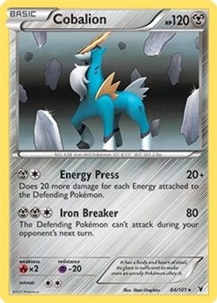 'Pokemon - 'Cobalion 084/101  Deck Exclusives - Rare