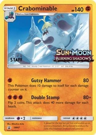'Pokemon - 'Crabominable SM47  - Holofoil SM Promos - Promo