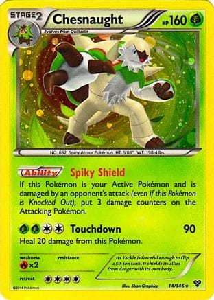 'Pokemon - 'Chesnaught 014/146  - Holofoil Blister Exclusives - Promo