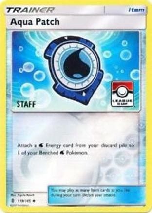 'Pokemon - 'Aqua Patch 119/145  - Reverse Holofoil League & Championship Cards - Promo