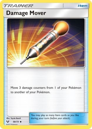 'Pokemon - 'Damage Mover 058/73  - Reverse Holofoil Shining Legends - Uncommon