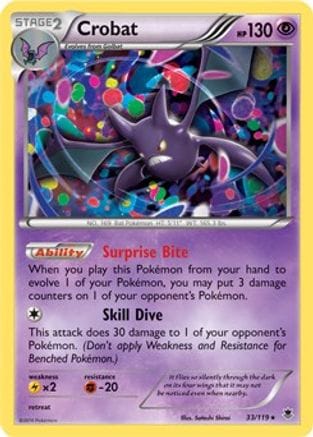 'Pokemon - 'Crobat 033/119  - Holofoil Miscellaneous Cards & Products - Promo