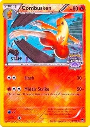 'Pokemon - 'Combusken 013/111  - Reverse Holofoil League & Championship Cards - Promo