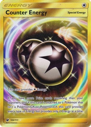 'Pokemon - 'Counter Energy (Secret) 122/111  - Holofoil SM  Crimson Invasion - Secret Rare