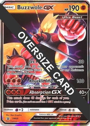 'Pokemon - 'Buzzwole GX SM69  - Holofoil Jumbo Cards - Promo