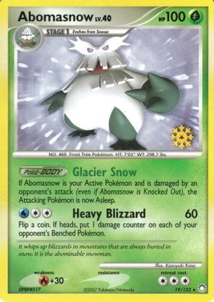 'Pokemon - 'Abomasnow 019/123  Countdown Calendar Promos - Promo