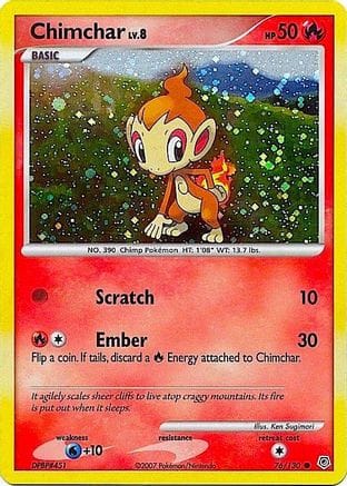 'Pokemon - 'Chimchar 076/130  - Holofoil Miscellaneous Cards & Products - Promo