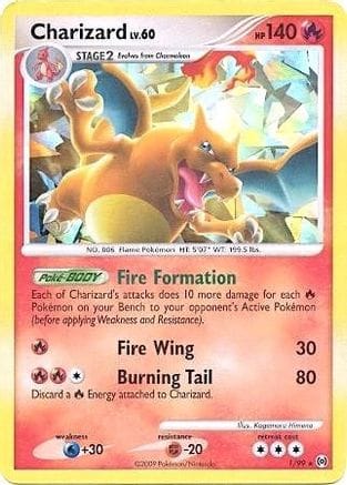 'Pokemon - 'Charizard 001/99  - Holofoil Miscellaneous Cards & Products - Promo