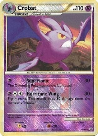 'Pokemon - 'Crobat 014/95  - Reverse Holofoil League & Championship Cards - Promo