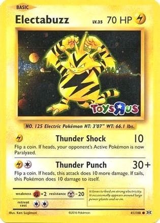 'Pokemon - 'Electabuzz 041/108  - Holofoil Miscellaneous Cards & Products - Promo