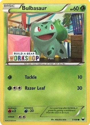'Pokemon - 'Bulbasaur 001/108  Miscellaneous Cards & Products - Promo