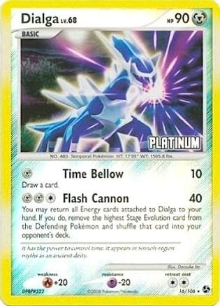 'Pokemon - 'Dialga 016/106  - Reverse Holofoil Burger King Promos - Promo