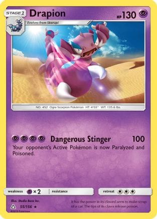 'Pokemon - 'Drapion 055  SM  Ultra Prism - Rare