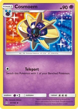 'Pokemon - 'Cosmoem 061/156  - Reverse Holofoil SM  Ultra Prism - Uncommon