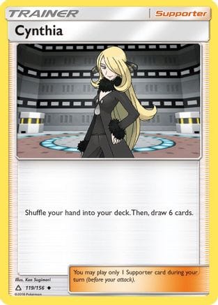 'Pokemon - 'Cynthia 119/156  SM  Ultra Prism - Uncommon