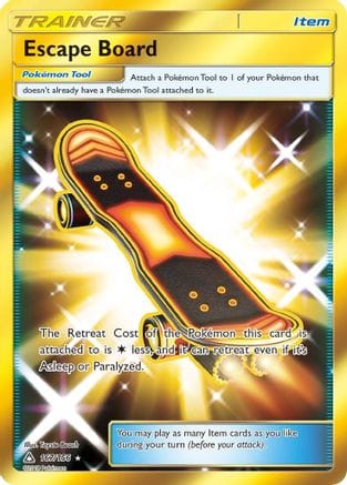 'Pokemon - 'Escape Board (Secret Rare) 167  - Holofoil SM  Ultra Prism - Secret Rare