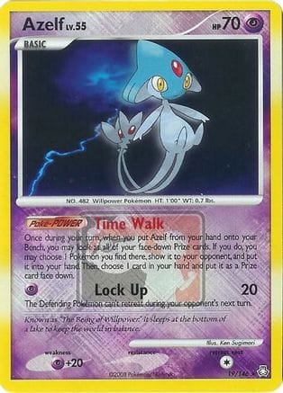 'Pokemon - 'Azelf 019/146  - Reverse Holofoil League & Championship Cards - Promo
