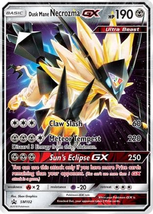'Pokemon - 'Dusk Mane Necrozma GX SM102  - Holofoil SM Promos - Promo