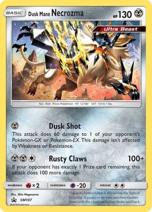'Pokemon - 'Dusk Mane Necrozma SM107  - Holofoil SM Promos - Promo