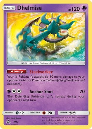 'Pokemon - 'Dhelmise SM53  - Holofoil SM Promos - Promo