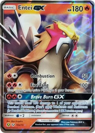 'Pokemon - 'Entei GX 10a/073  - Holofoil Alternate Art Promos - Promo