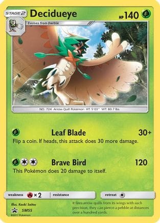 'Pokemon - 'Decidueye SM55  - Holofoil SM Promos - Promo
