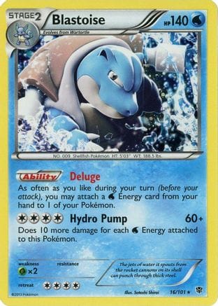 'Pokemon - 'Blastoise 016/101  - Holofoil Blister Exclusives - Promo