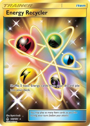 'Pokemon - 'Energy Recycler (Secret) 143/131  - Holofoil SM  Forbidden Light - Secret Rare