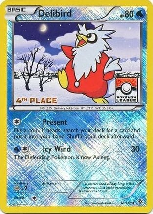 'Pokemon - 'Delibird 038/149  - Reverse Holofoil League & Championship Cards - Promo