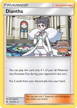 'Pokemon - 'Diantha 105/131  - Reverse Holofoil League & Championship Cards - Promo