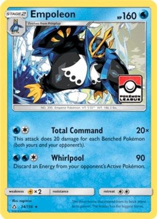 'Pokemon - 'Empoleon 034/156  - Reverse Holofoil League & Championship Cards - Promo