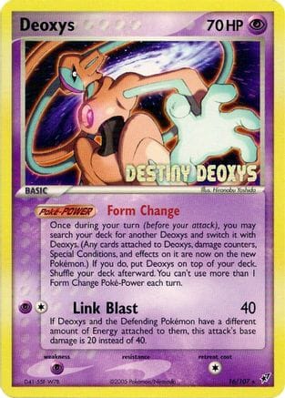'Pokemon - 'Deoxys (Normal Forme) 016/107  Miscellaneous Cards & Products - Promo