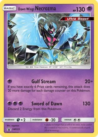 'Pokemon - 'Dawn Wings Necrozma SM123  - Holofoil SM Promos - Promo